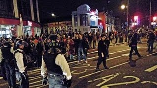 The Late Night Street Party quotCelebrationsquot in Brixton following news of Margaret Thatchers Death [upl. by Schreiber]