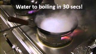 ACK Turbo Wok Burner Water Boiling Demonstration [upl. by Erapsag567]