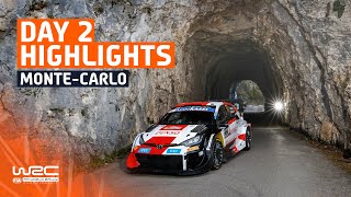 Day 2 Highlights  WRC Rallye MonteCarlo 2023 [upl. by Paolina]