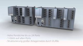 SCALANCE XM400 Flexible Strukturierung von Automatisierungsnetzen [upl. by Ewold240]