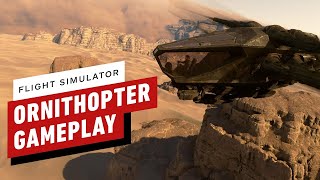 Microsoft Flight Simulator x Dune  Ornithopter Gameplay 4K 60FPS [upl. by Aretak260]