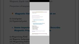 Magnetism and Matter Chapter OverviewClass 12PhysicsCBSENCERT [upl. by Akram]