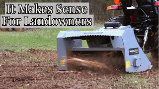 Why a Tractor Forestry Mulcher Makes Sense  MP348 Mulcher amp TYM 2515 [upl. by Meesak]