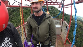 Bungee Jump Experience At Monteverde Extremo Park In Costa Rica [upl. by Yreved]