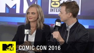 Cara Delevingne amp Dane DeHaan Chat About Valerian  Comic Con 2016  MTV [upl. by Anerrol425]