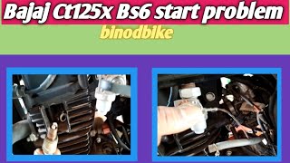 Bajaj ct125x Bs6 start problem binodbike [upl. by Yemane]