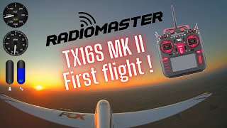 UPGRADED and IMPROVED  RadioMaster TX16S MK II transmitter  FIRST FLIGHT [upl. by Harpole]