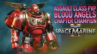 BLOOD ANGELS CHAPTER CHAMPION TAKES TO THE SKIES VERSUS CHAOS UNDIVIDED PVP MATCH 40K Spacemarine 2 [upl. by Mlehliw351]