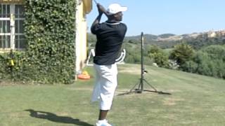 Manuel De Los Santos  Golf Swing Slow Motion Face On Jason Floyd Golf Academy [upl. by Nylia558]