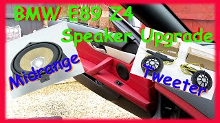 BMW E89 Z4 Speaker Replacement Upgrade [upl. by Aneerbas]