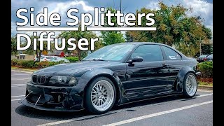 DIY Diffuser amp Side Splitters For My E46 M3 Pt 1 of 2 [upl. by Yllen]