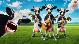 FUNNY COW DANCE 11│Cow Song amp Cow Videos 2024  Cow music  funny dancing cow  gay  cow mooing [upl. by Esiuolyram891]