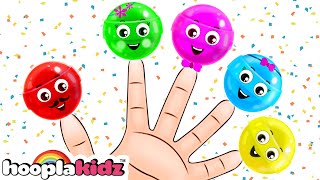 Finger Family Song With Lollipop  Fun Kids Songs By Hooplakidz [upl. by Perzan246]