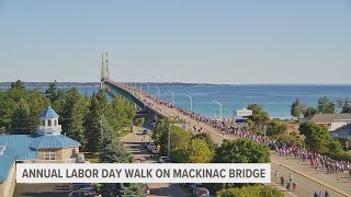 About 30000 people turn out for 2024 Mackinac Bridge Walk [upl. by Scammon583]