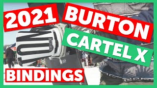 2021 Burton Cartel X Snowboard Bindings Sneak Peek [upl. by Nediarb]