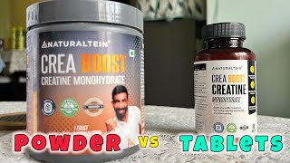 Naturaltein Creaboost Powder vs Creaboost Tablets [upl. by Natrav]