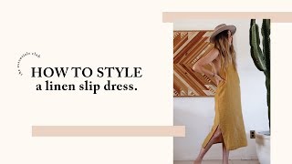 Simple Ways to Style a Slip Dress [upl. by Gizela]