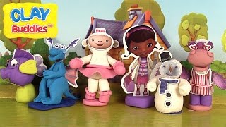 Doc McStuffins Clay Buddies Docteur la Peluche en pâte à modeler [upl. by Berte]