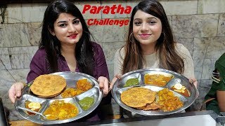 Paratha challenge in Parathe Wali Gali Chandini Chowk  himmistyles foodchallenge [upl. by Rotsen]