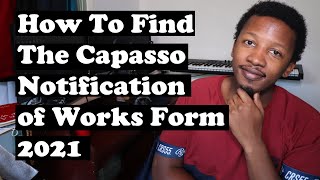 How To Find The Capasso Notification of Works Form 2021 [upl. by Aklog967]