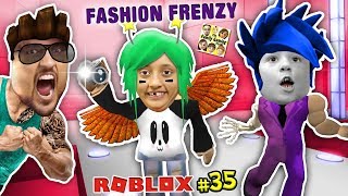 FGTEEV Fashion Frenzy ROBLOX 35 Silly Scary Famous Celebrity Dress Up Game Chase vs Lexi vs Duddy [upl. by Piane]