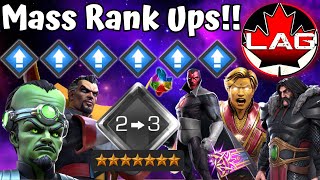 Massive 7Star Rank Up Spree Level Up Event New Rank 3 Sweet Sixteen  Marvel Contest of Champions [upl. by Linzy]