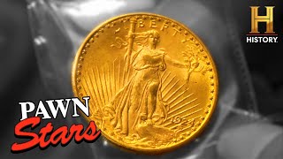 Pawn Stars Rare Gold Coin Worth 1500 Season 2 [upl. by Susejedairam]