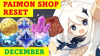 Paimon Shop Reset Dec 2021  Genshin Impact [upl. by Pernick]