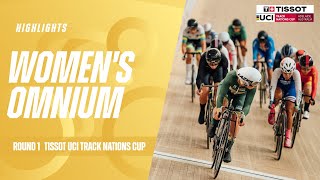 Womens Omnium Highlights  Adelaide AUS  2024 Tissot UCI Track Nations Cup [upl. by Anuat]