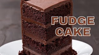 Fudge Cake  Fudge Cake Recipe  Bitrecipes [upl. by Seften]