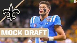 2022 FULL 3ROUND NFL Mock Draft New Orleans Saints  CBS Sports HQ [upl. by Dekow]