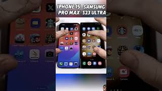 iPhone 15 Pro Max vs Samsung S23 Ultra Speed Test ⚡Which Flagship is the Fastest🚀ShortsViral [upl. by Hinckley562]