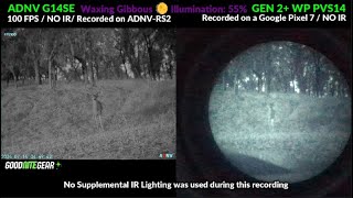 ADNVG14SE Advanced Digital Night Vision vs Gen2 PVS14 Tested Outdoors with 55 Illumination 🌔 [upl. by Clareta]