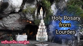 Holy Rosary from Lourdes  English Rosary  22052024 [upl. by Anasiul]