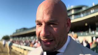 Ramiro Restrepo after favored Ferocious finishes second in Breeders Futurity [upl. by Werra403]