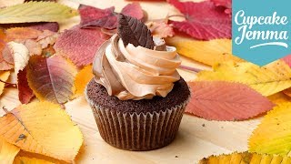 Chocolate Orange Autumn Cupcakes  Cupcake Jemma [upl. by Catlaina354]