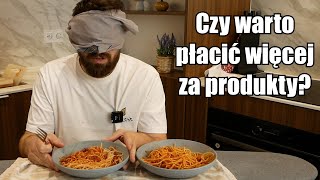 Testuję najdroższe i najtańsze składniki robiąc spaghetti ala bolognese  Ni mom pojęcia co robię [upl. by Xerxes]