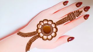 Easy Arabic Mehndi Design Tricks 2024  Back Hand Mehandi Design  Stylish Mehandi Design  Mehndi [upl. by Hereld116]