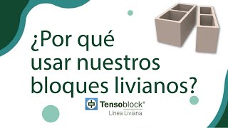 ¿Por qué construir con Bloques Livianos  Tensolite [upl. by Montanez298]