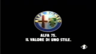 ALFA 75 SPOT  IL VALORE DI UNO STILE [upl. by Nivad698]