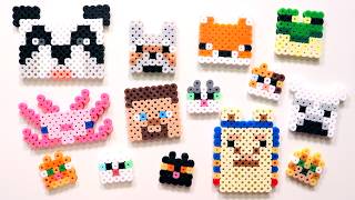 10 Easy Minecraft Perler Bead Animals Keychains amp Magnets DIYs [upl. by Ennaharas]