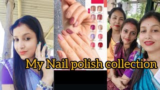 My Nail polish collection 💅💅💅💅Simple Daily vlog ♥️ [upl. by Narot320]