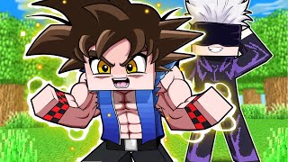 TREVOR Virou GOKU no MUNDO de JUJUTSU KAISEN Minecraft [upl. by Ellasal]