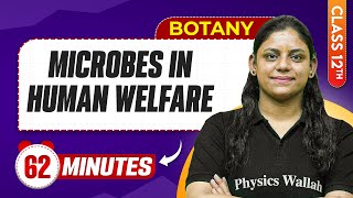 Microbes In Human Welfare in 62 Minutes  Class 12th Botany  Mind Map Series [upl. by Yoccm61]