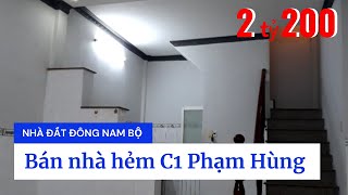 Bán nhà hẻm C1 Phạm Hùng giáp Quận 8 xã Bình Hưng huyện Bình Chánh xe hơi tới nhà [upl. by Red951]