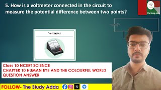 How is a voltmeter connected in the circuit to measure the potential difference between two points [upl. by Yleen]