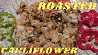 ROASTED CAULİFLOWER RECİPE shorts [upl. by Hamlen]