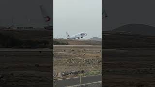 BOEING 737800 Neos Air PalermoNew York livery take off at Tenerife South planespotting [upl. by Hgeilyak]