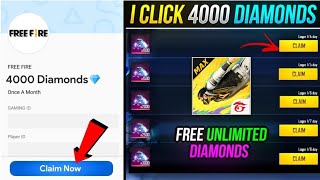 💎4000 🔥 Free Diamonds in Free Fire Trick How to Get Free diamond in freefire max Free Diamond App [upl. by Retep333]