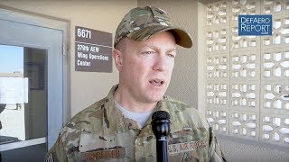 USAF’s Schreiner on 379th Air Expeditionary Wing Capabilities at Al Udeid [upl. by Narih]